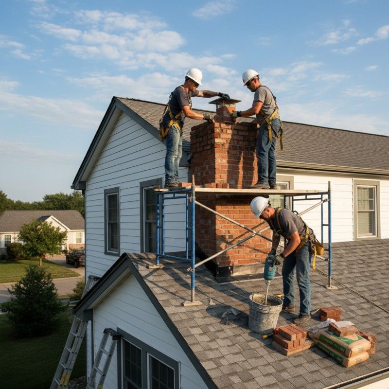 Local Chimney Siding Replacement pros at work